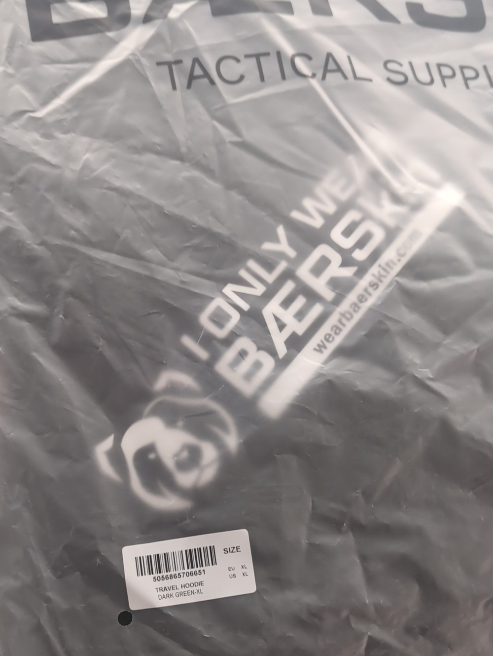 Baerskin Travel Hoodie- XL